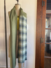 Load image into Gallery viewer, Green plaid Pendleton scarf
