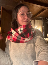 Load image into Gallery viewer, Red Plaid cowl
