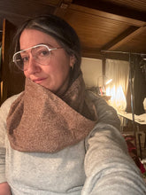 Load image into Gallery viewer, Brown flannel Cowl
