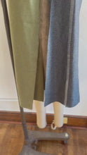 Load and play video in Gallery viewer, Grey and green Pendleton wool scarf
