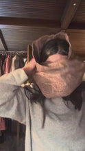 Load and play video in Gallery viewer, Brown flannel Cowl
